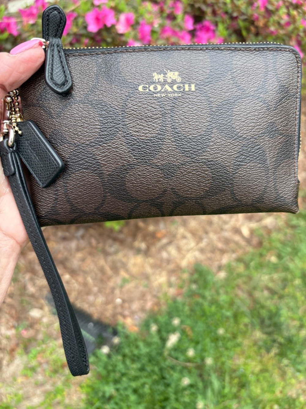 Coach Double Corner Zip Wallet EUC